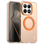 IMAK For Xiaomi 15T Magnetic Case Candy Color Anti Drop TPU + PET Back Cover