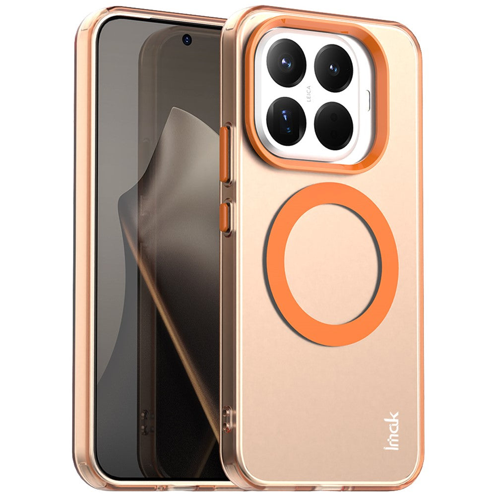 IMAK For Xiaomi 15T Pro Case Magnetic Case Candy Color Anti Drop TPU + PET Back Cover