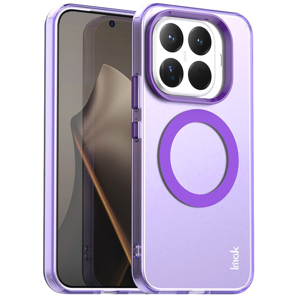 IMAK For Xiaomi 15T Pro Case Magnetic Case Candy Color Anti Drop TPU + PET Back Cover