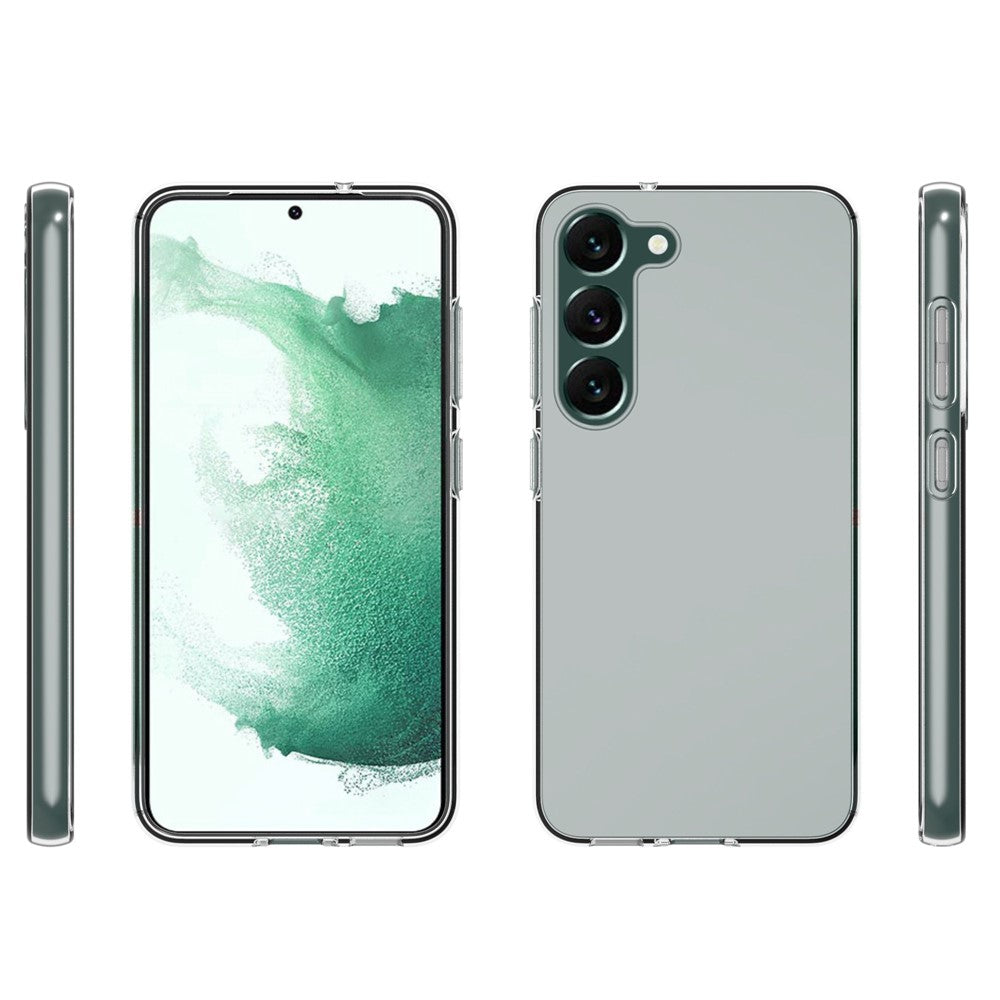 For Samsung Galaxy S23+ 10Pcs / Pack Transparent TPU Phone Back Case Inner Watermark-Free Scratch-resistant Cellphone Cover