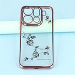 KADEM For Oppo Find X9 Pro 5G Case Flower Rhinestone Decor TPU Phone Cover