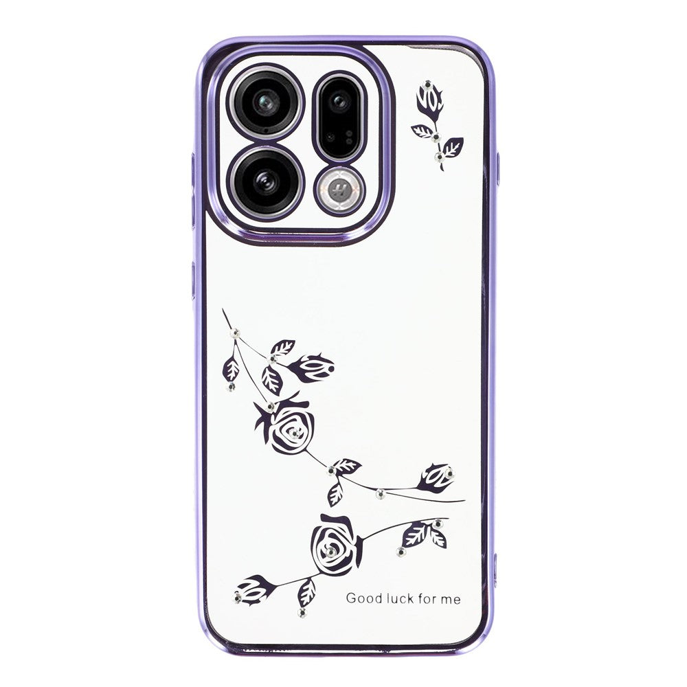KADEM For Oppo Find X9 5G Case Flower Rhinestone Decor TPU Phone Cover
