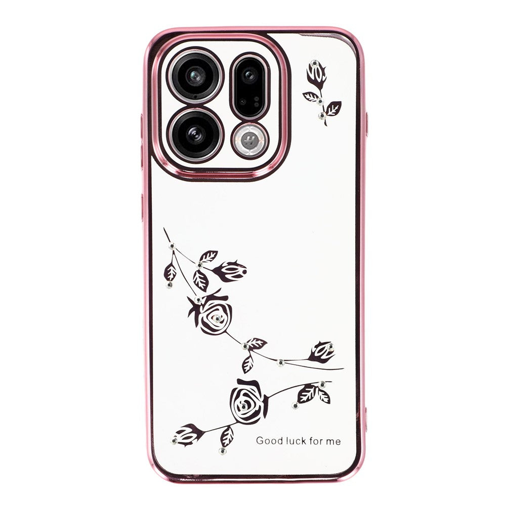 KADEM For Oppo Find X9 5G Case Flower Rhinestone Decor TPU Phone Cover