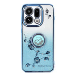 KADEM Til Oppo Find X9 5G Cover Ring Kickstand TPU Blomster Telefoncover Gradient Glitter