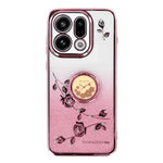 KADEM Til Oppo Find X9 5G Cover Ring Kickstand TPU Blomster Telefoncover Gradient Glitter