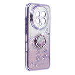 KADEM For Honor Magic8 5G Case Ring Kickstand TPU Flowers Phone Cover Gradient Glitter