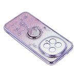 KADEM For Honor Magic8 5G Case Ring Kickstand TPU Flowers Phone Cover Gradient Glitter