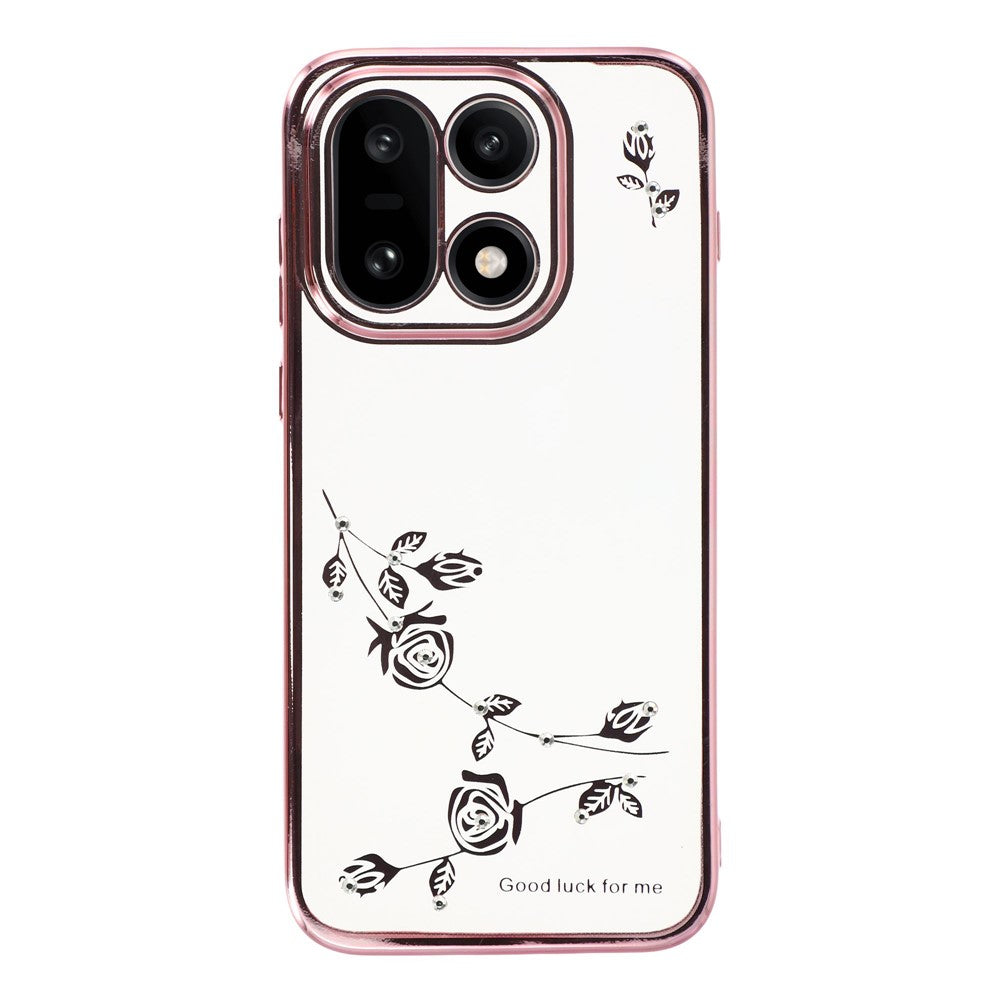 KADEM For OnePlus 15 5G Case Flower Rhinestone Decor TPU Phone Cover