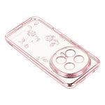 KADEM For Honor Magic8 Pro 5G Case Flower Rhinestone Decor TPU Phone Cover