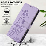 For Honor Magic8 Lite 5G / X9d 5G / X70 5G Case Wallet Stand Lotus Imprint Leather Phone Cover with Wrist Strap