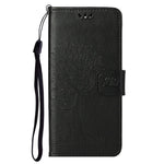 Full Protection Phone Cover for Samsung Galaxy S23+, PU Leather Imprinted Owl Tree Pattern Magnetic Clasp Flip Wallet Case with Stand