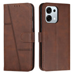 Leather Phone Case For Oppo F31 5G / A6 Pro 5G / 4G Foldable Stand Wallet Flip Cover with Strap