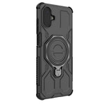 Samsung Galaxy A08 5G / A08 4G / A07 5G / A07 4G / A07s 4G-magnetisk cover med roterende metalstativ, stødsikkert PC + TPU-mobilbagside