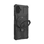 Samsung Galaxy A08 5G / A08 4G / A07 5G / A07 4G / A07s 4G-magnetisk cover med roterende metalstativ, stødsikkert PC + TPU-mobilbagside