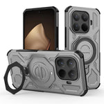 For Xiaomi 15T Pro Magnetic Case Rotating Metal Kickstand Shockproof PC + TPU Phone Back Cover