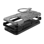 Xiaomi 15T Pro Magnetiskt Skal Roterande Metallstativ Stötsäkert PC + TPU mobil Baksida