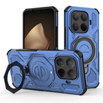 Xiaomi 15T Pro Magnetiskt Skal Roterande Metallstativ Stötsäkert PC + TPU mobil Baksida