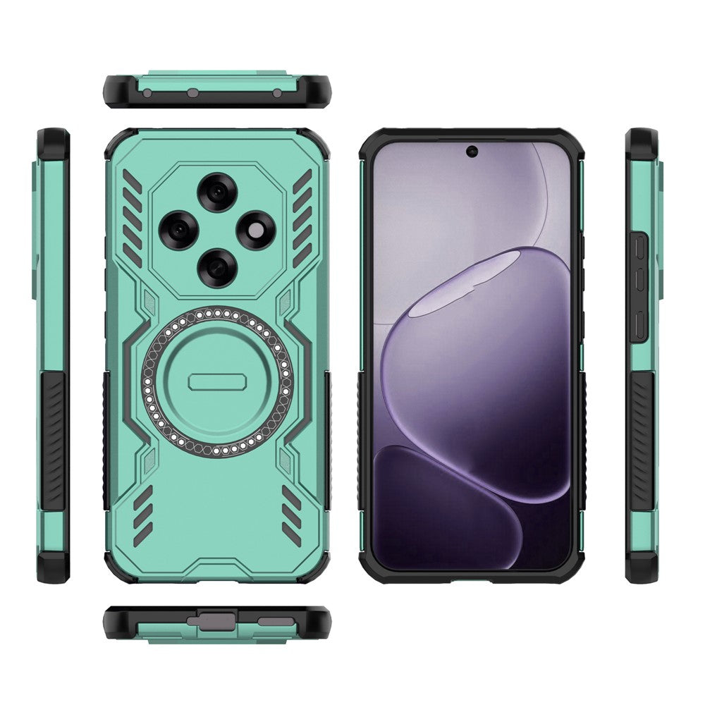 Oppo F31 Pro 5G Magnetiskt Skal Butterfly Armor Hollow Värmeavledande PC + TPU mobilskal