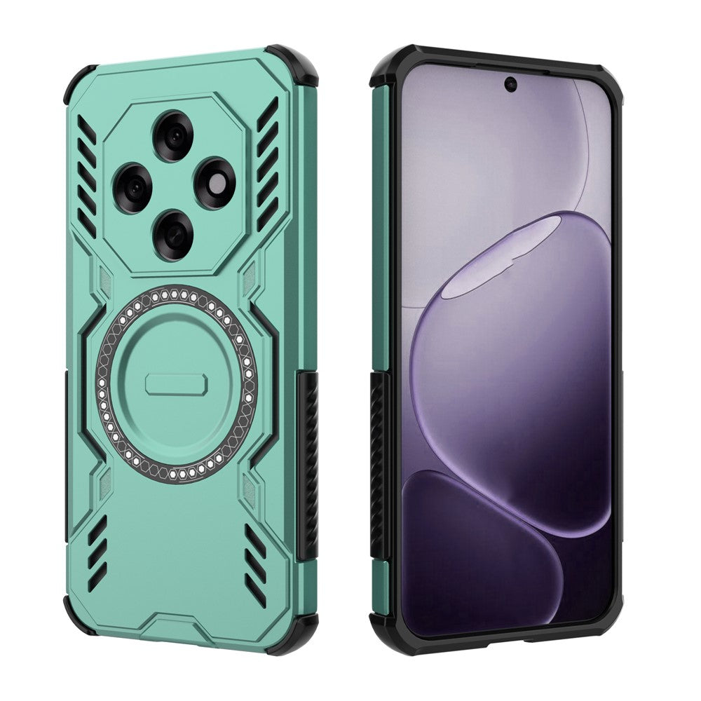 Oppo F31 Pro 5G Magnetiskt Skal Butterfly Armor Hollow Värmeavledande PC + TPU mobilskal