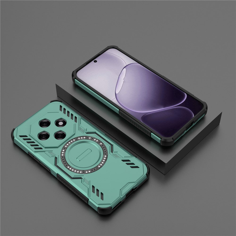 Oppo F31 Pro 5G Magnetiskt Skal Butterfly Armor Hollow Värmeavledande PC + TPU mobilskal
