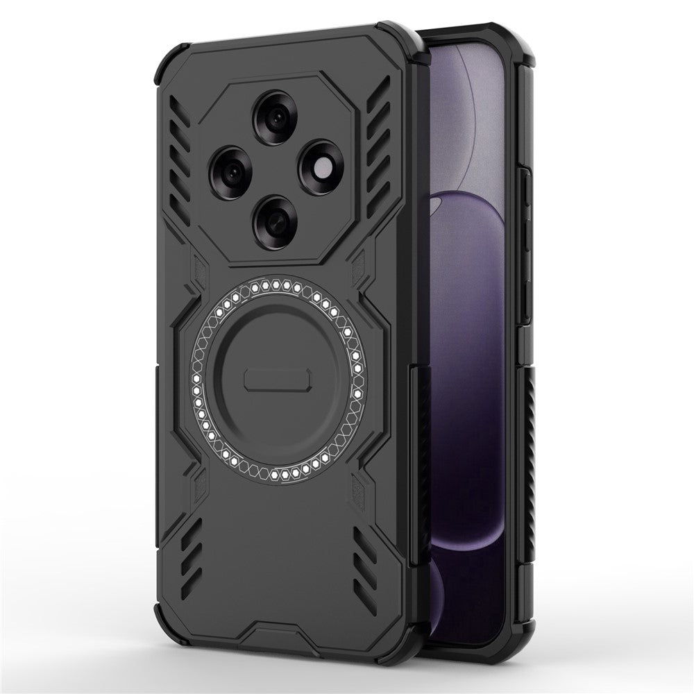 Oppo F31 Pro 5G Magnetiskt Skal Butterfly Armor Hollow Värmeavledande PC + TPU mobilskal