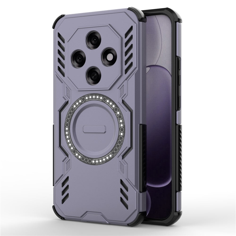 Oppo F31 Pro 5G Magnetiskt Skal Butterfly Armor Hollow Värmeavledande PC + TPU mobilskal