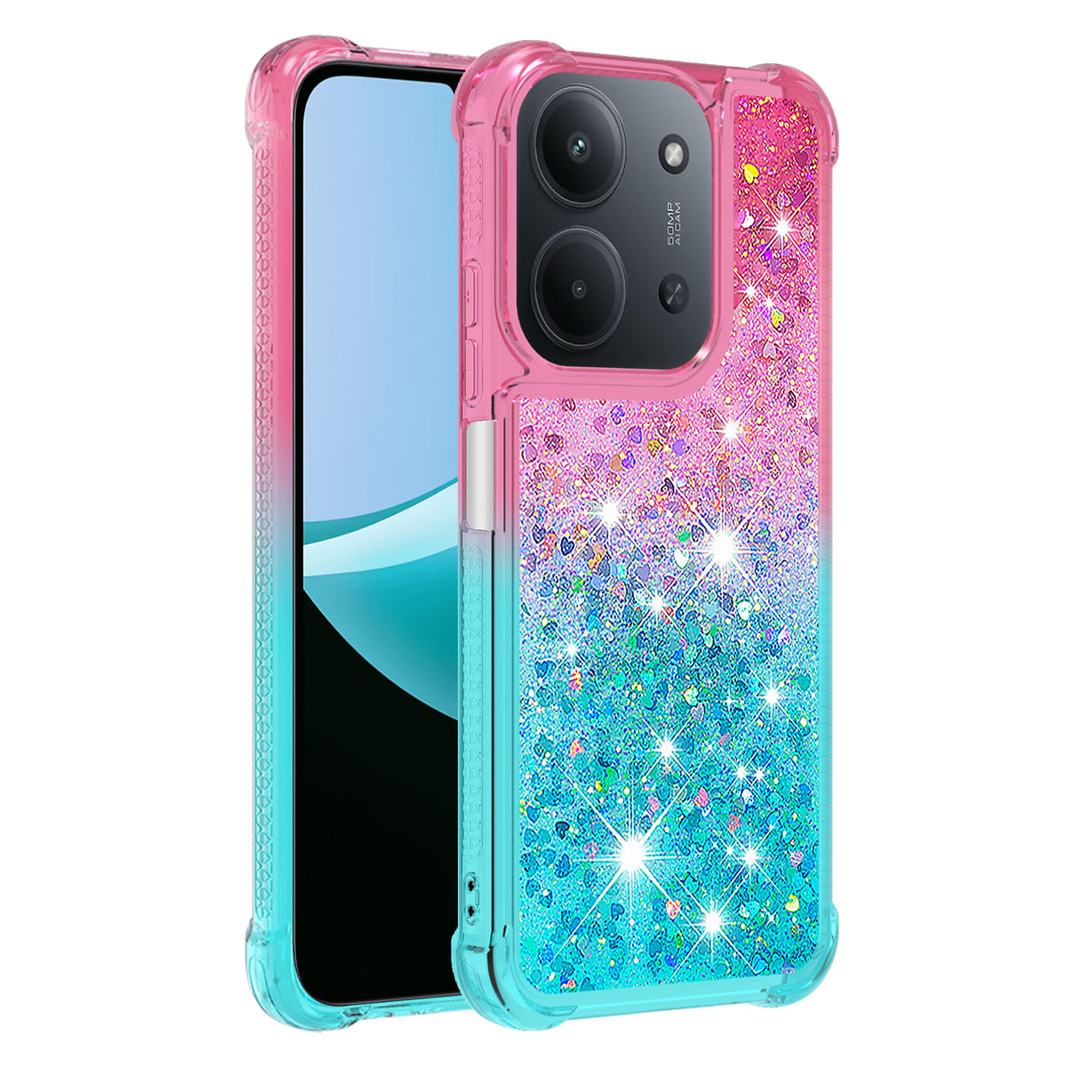 For Xiaomi Redmi 15C 5G (EU) (173mm) / Xiaomi Redmi 15C 4G (EU) (173mm) TPU Case Gradient Quicksand Phone Back Cover