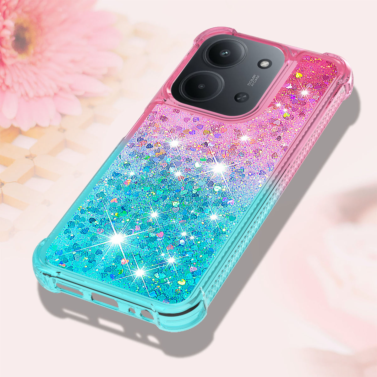 For Xiaomi Redmi 15C 5G (EU) (173mm) / Xiaomi Redmi 15C 4G (EU) (173mm) TPU Case Gradient Quicksand Phone Back Cover