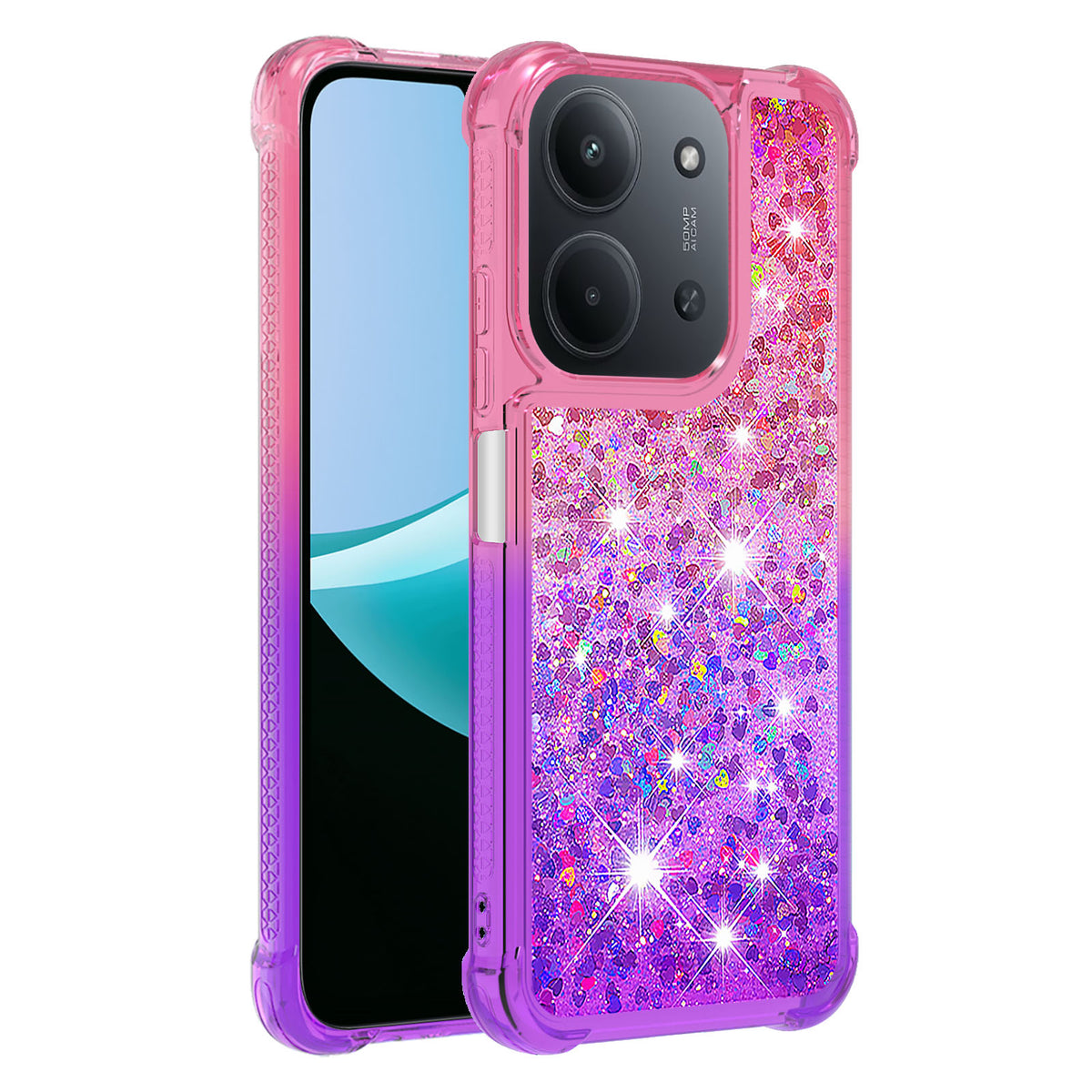 For Xiaomi Redmi 15C 5G (EU) (173mm) / Xiaomi Redmi 15C 4G (EU) (173mm) TPU Case Gradient Quicksand Phone Back Cover