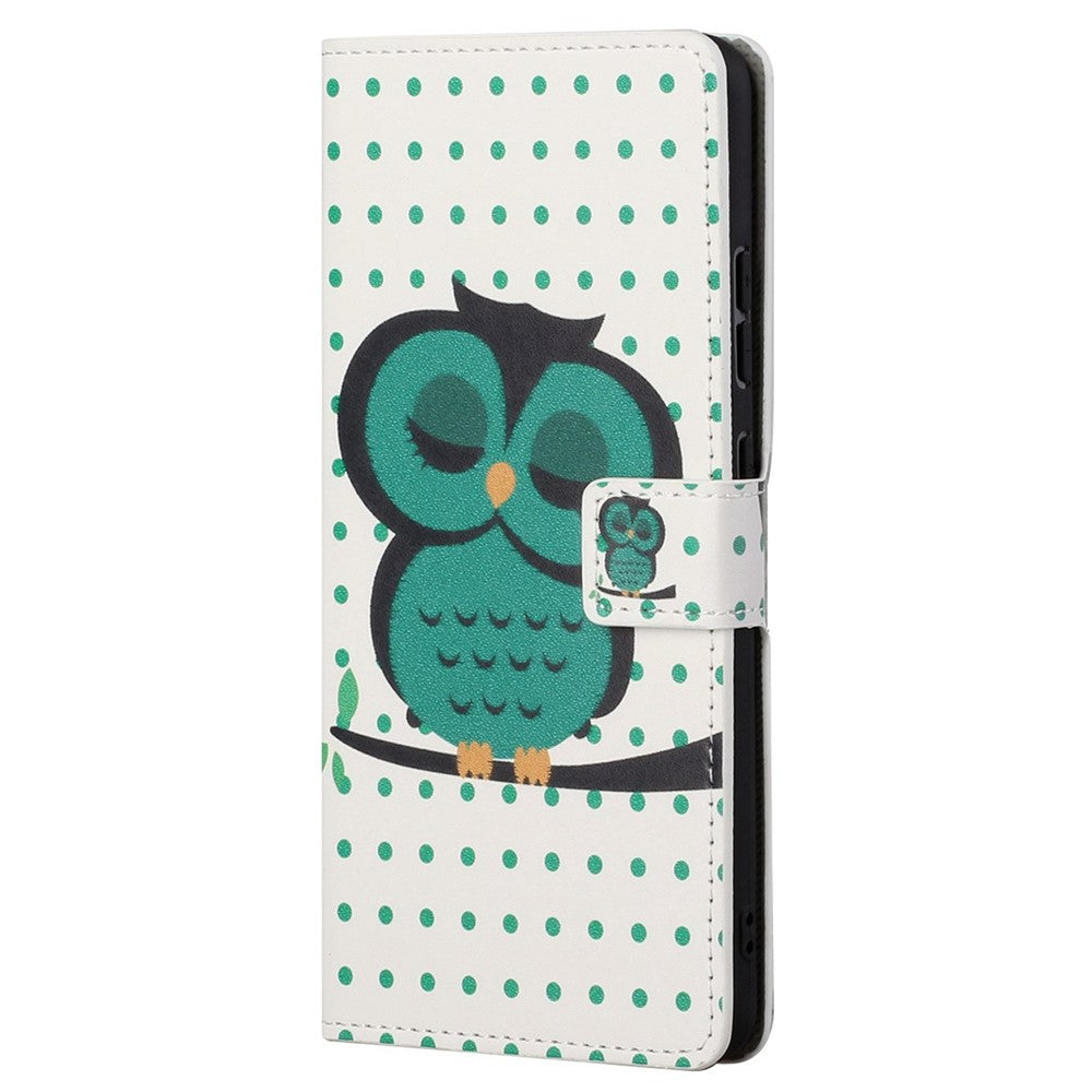 For Samsung Galaxy S23 Phone Case, Pattern Printing Full Protection PU Leather Folio Flip Wallet Cover with Stand