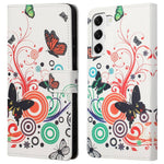 For Samsung Galaxy S23 Phone Case, Pattern Printing Full Protection PU Leather Folio Flip Wallet Cover with Stand