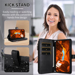 ASUWISH For Honor Magic6 Lite 5G  /  X9b 5G Case 10 Card Holder Glitter Leather Phone Cover with Crossbody Strap