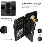 ASUWISH For Honor Magic6 Lite 5G  /  X9b 5G Case 10 Card Holder Glitter Leather Phone Cover with Crossbody Strap