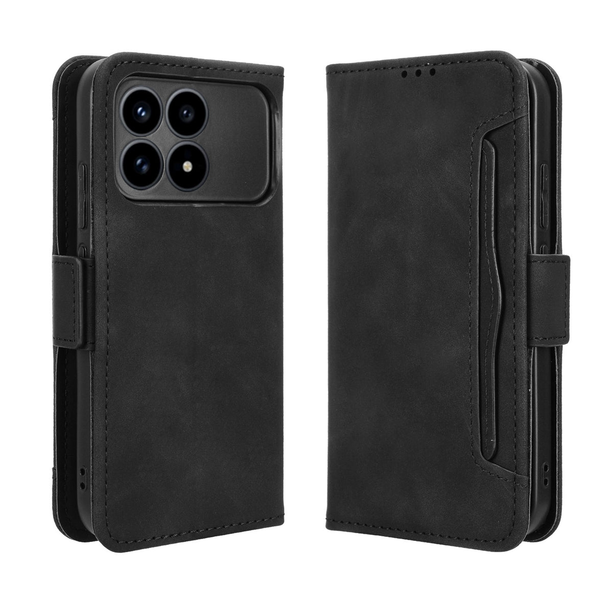 For Xiaomi Poco F8 Pro 5G / Redmi K90 5G Leather Case Phone Wallet Cover with Multiple Card Slots