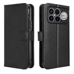 Xiaomi Poco F8 Ultra / Redmi K90 Pro Max 5G Läderplånboksfodral med rem Diamantstruktur mobilskal