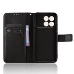 For Xiaomi Poco F8 Pro 5G / Redmi K90 5G Leather Wallet Case with Strap Diamond Texture Phone Cover