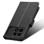 For Xiaomi Poco F8 Pro 5G / Redmi K90 5G Leather Wallet Case with Strap Diamond Texture Phone Cover