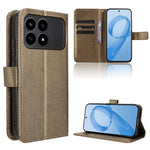 For Xiaomi Poco F8 Pro 5G / Redmi K90 5G Leather Wallet Case with Strap Diamond Texture Phone Cover