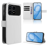 For Xiaomi Poco F8 Pro 5G / Redmi K90 5G Leather Wallet Case with Strap Diamond Texture Phone Cover