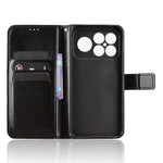 For Xiaomi Poco F8 Ultra / Redmi K90 Pro Max 5G PU Leather Case with Strap Crazy Horse Texture Phone Wallet Cover
