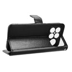 For Xiaomi Poco F8 Ultra / Redmi K90 Pro Max 5G PU Leather Case with Strap Crazy Horse Texture Phone Wallet Cover