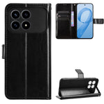 Xiaomi Poco F8 Pro 5G / Redmi K90 5G PU-läderskal med rem Crazy Horse Texture Phone Fold Cover