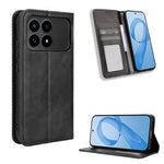For Xiaomi Poco F8 Pro 5G / Redmi K90 5G Leather Case Wallet Stand Retro Texture Phone Cover