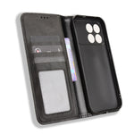 For Xiaomi Poco F8 Pro 5G / Redmi K90 5G Leather Case Wallet Stand Retro Texture Phone Cover
