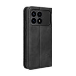 For Xiaomi Poco F8 Pro 5G / Redmi K90 5G Leather Case Wallet Stand Retro Texture Phone Cover