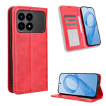For Xiaomi Poco F8 Pro 5G / Redmi K90 5G Leather Case Wallet Stand Retro Texture Phone Cover