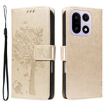 For OnePlus 15 5G Phone Case with Stand Cat Tree Pattern Leather Wallet Mobile Cover