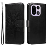 For OnePlus 15 5G Phone Case with Stand Cat Tree Pattern Leather Wallet Mobile Cover