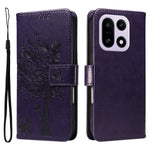 For OnePlus 15 5G Phone Case with Stand Cat Tree Pattern Leather Wallet Mobile Cover