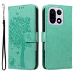 For OnePlus 15 5G Phone Case with Stand Cat Tree Pattern Leather Wallet Mobile Cover